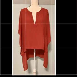 Caramela Rust Colored High/Low Top-New with tags
